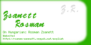 zsanett rosman business card